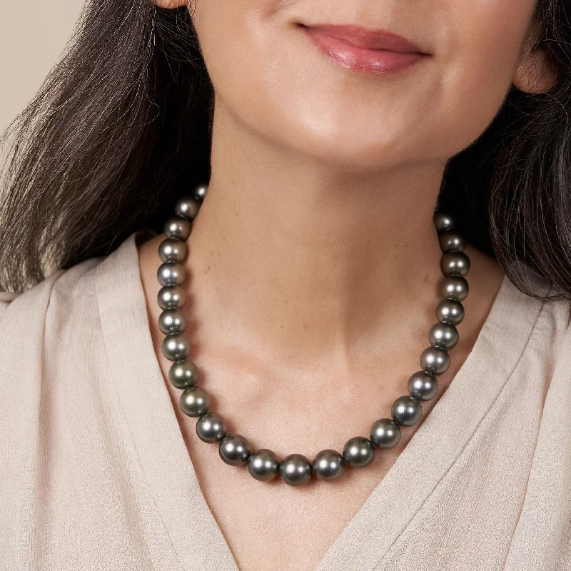 12.0-13.8 mm AA+/AAA Tahitian Round Pearl Necklace