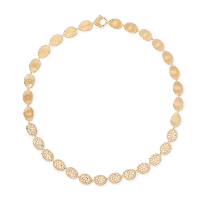 Marco Bicego Lunaria Yellow Gold Diamond Collar Necklace