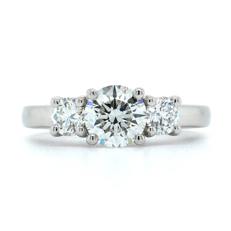 Platinum 3 Stone Diamond Engagement Ring