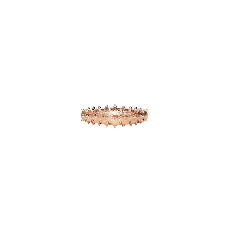 18 Karat Rose Gold Spike Ring