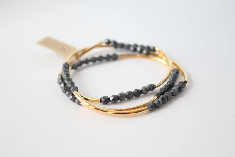 Gold & Hematite