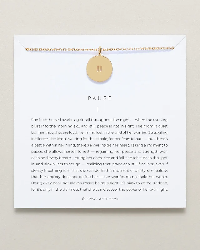 Pause Necklace